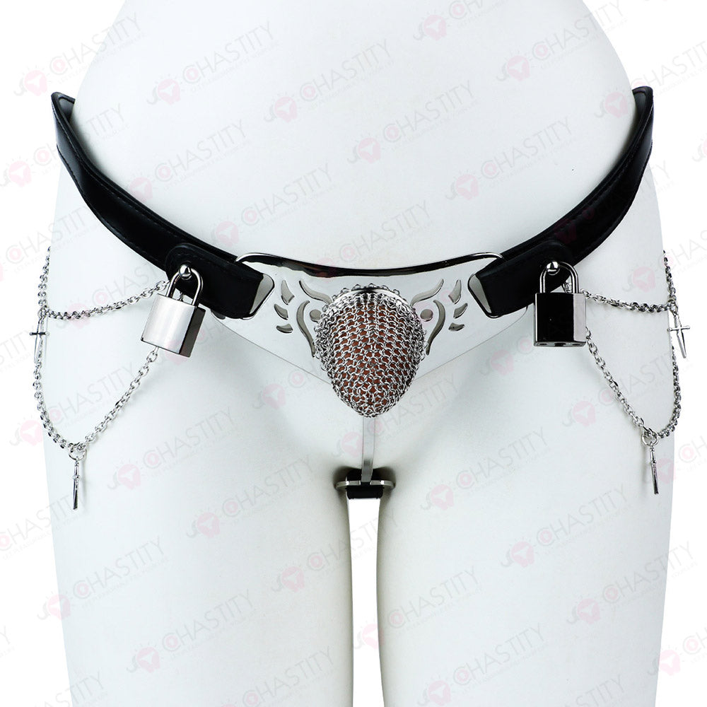 Silver Scale Armor - Chain Chastity Pants