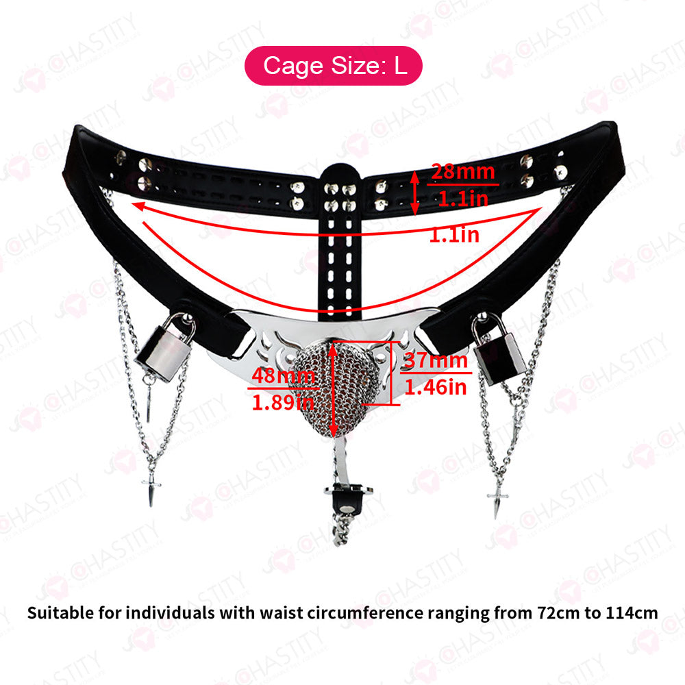 Silver Scale Armor - Chain Chastity Pants