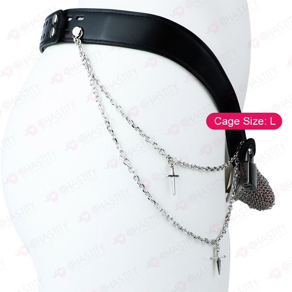 Silver Scale Armor - Chain Chastity Pants
