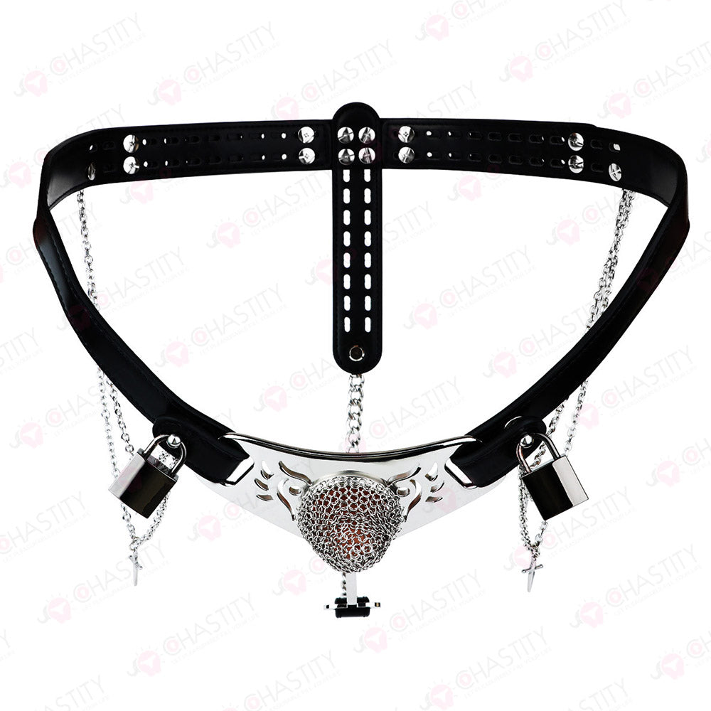 Silver Scale Armor - Chain Chastity Pants
