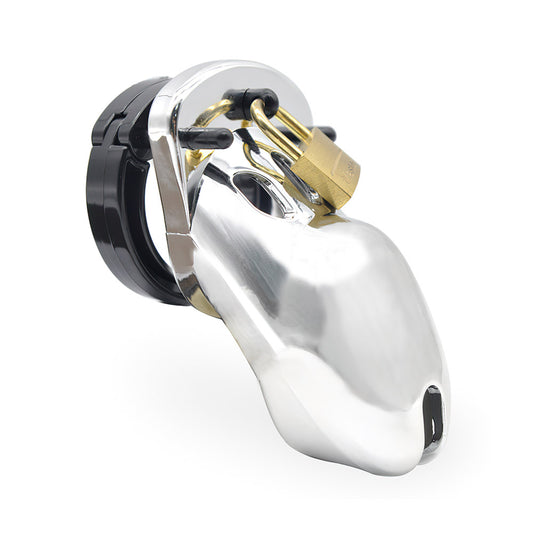 Silvery Chastity Device