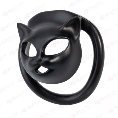 Sissy Catwoman Mask Kinky Party Chastity Cage