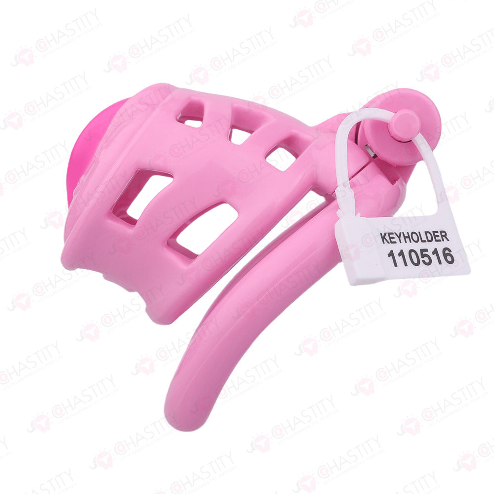 Sissy Manhood Caught In Chastity (Vulva Shape)