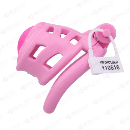 Sissy Manhood Caught In Chastity (Vulva Shape)