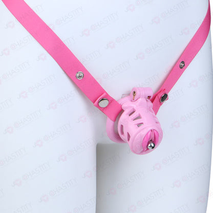 Sissy Manhood Caught In Chastity (Vulva Shape)