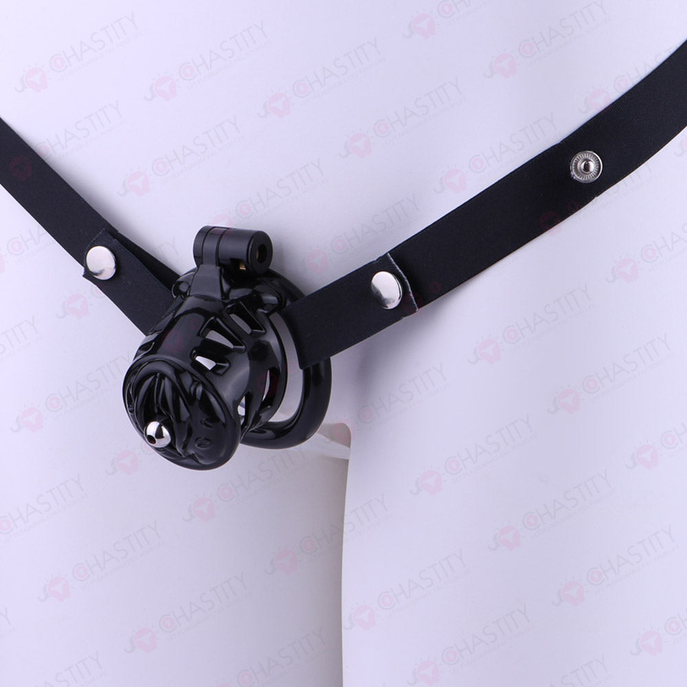 Sissy Manhood Caught In Chastity (Vulva Shape)