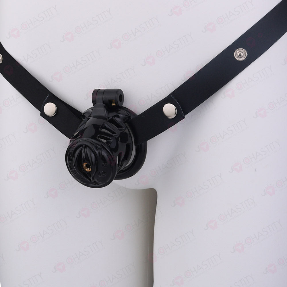 Sissy Manhood Caught In Chastity (Vulva Shape)