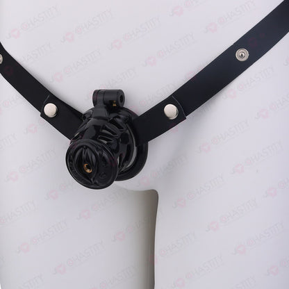 Sissy Manhood Caught In Chastity (Vulva Shape)