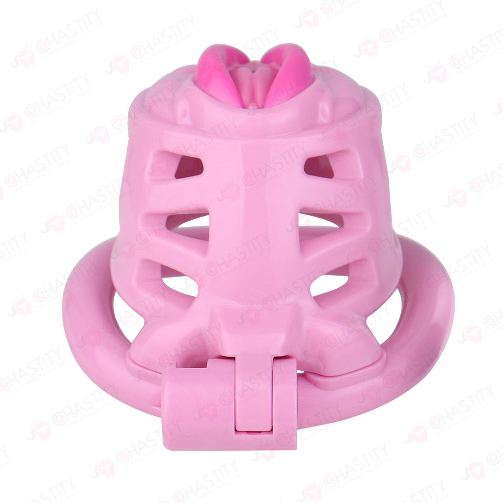 Sissy Manhood Caught In Chastity (Vulva Shape)