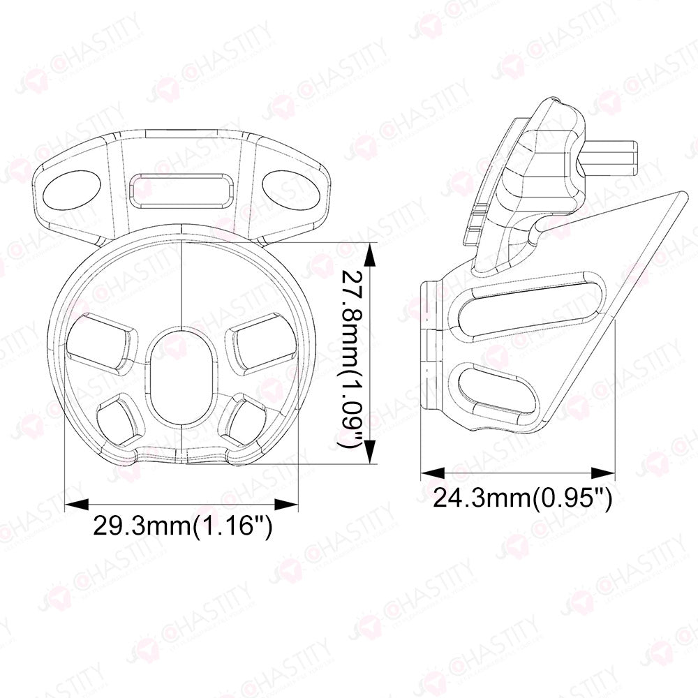 Sissy Training Nub Chastity Device