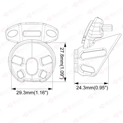 Sissy Training Nub Chastity Device
