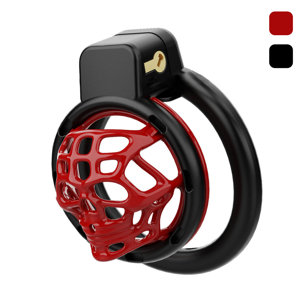 Skull Chastity Dungeon With 6 Rings