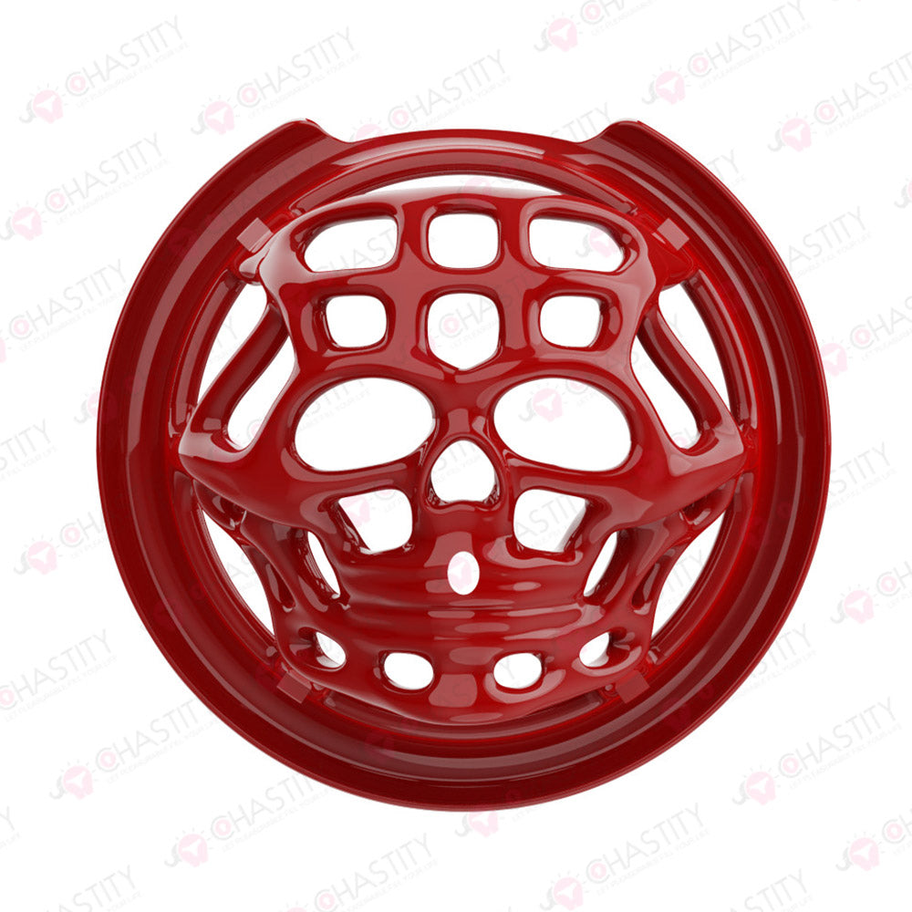 Skull Chastity Dungeon With 6 Rings