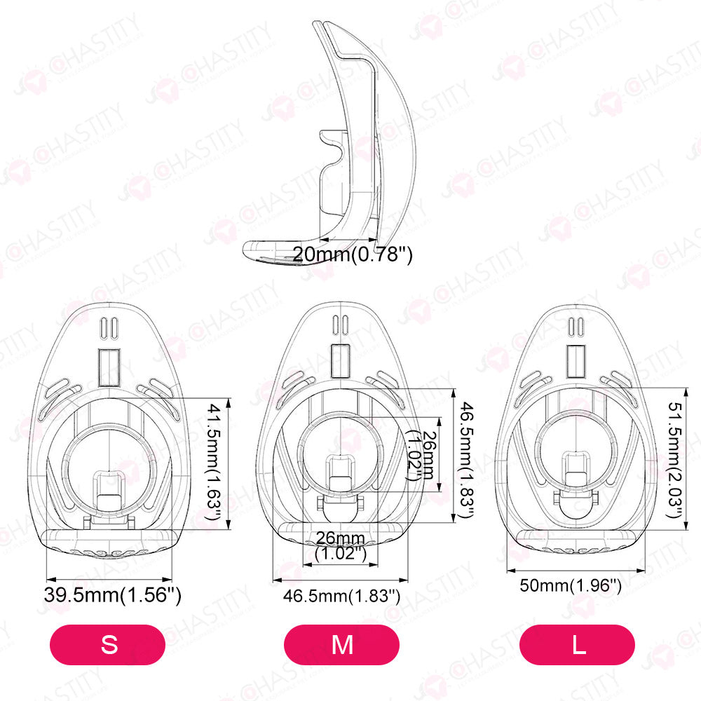 Sliding Urine Support FUFU Chastity Cage Clip