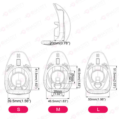 Sliding Urine Support FUFU Chastity Cage Clip