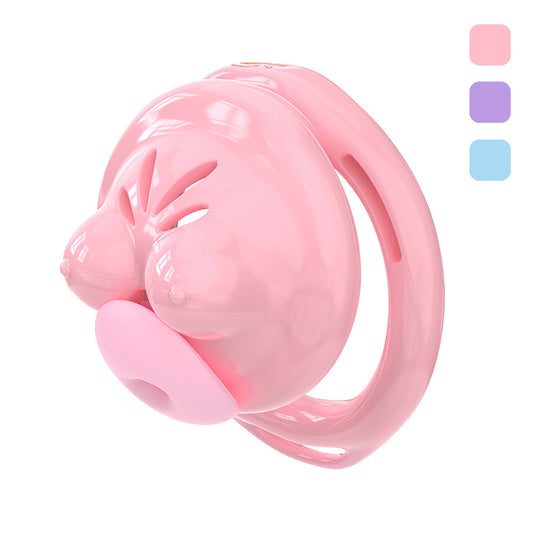 Soft Boobs Shaped Sexy Male Chastity
