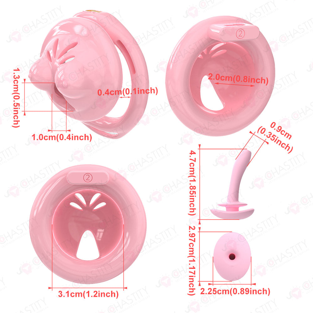 Soft Boobs Shaped Sexy Male Chastity