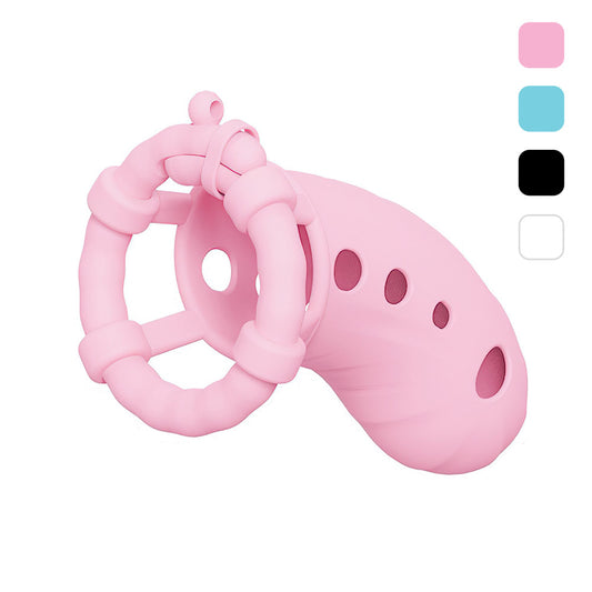 Soft Silicone Chastity Training for Men (3 Rings)
