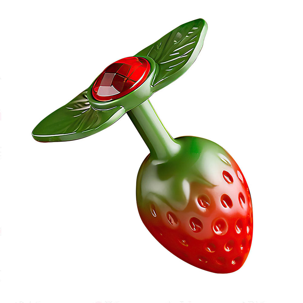 Strawberry Butt Plug With Gemstone