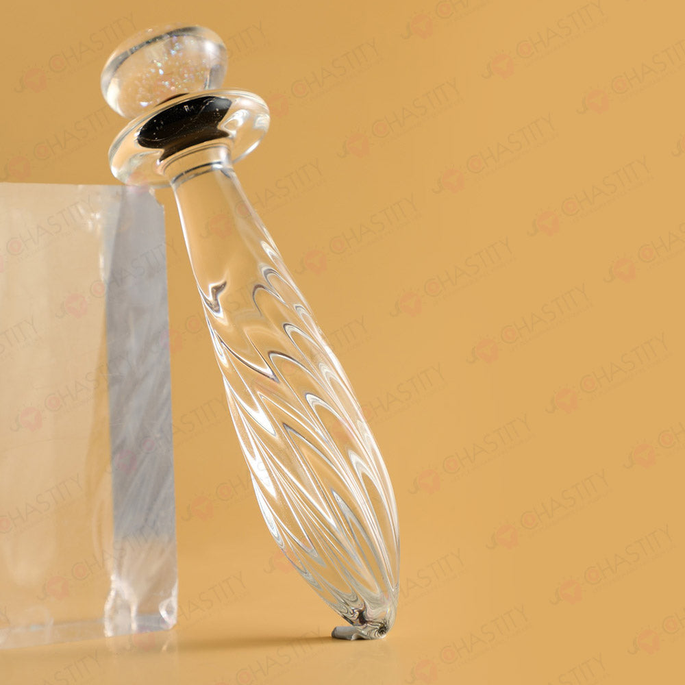 Threaded Glass Anal Plug