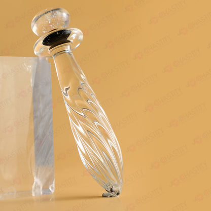 Threaded Glass Anal Plug
