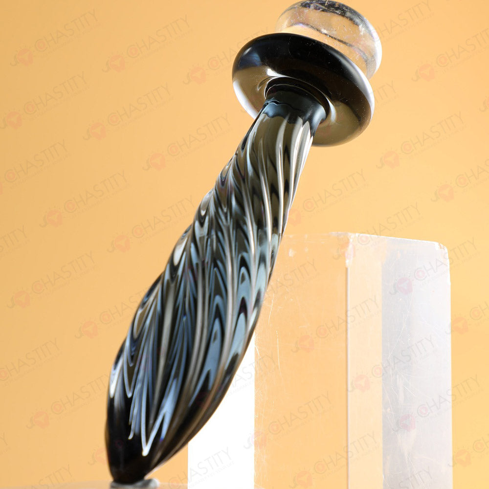 Threaded Glass Anal Plug
