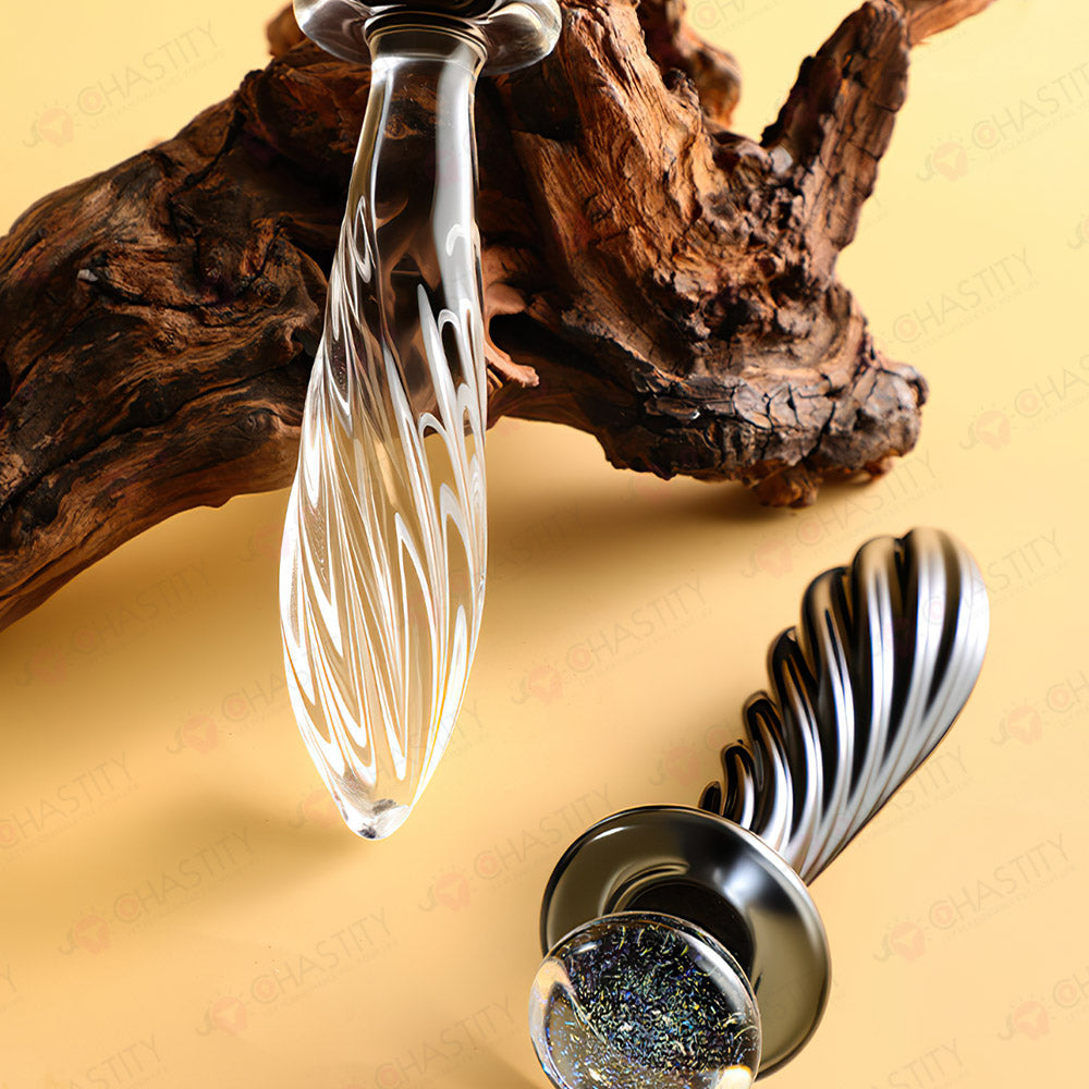 Threaded Glass Anal Plug