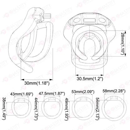 Two-Layer Impact-Resistant Inescapable Chastity Device