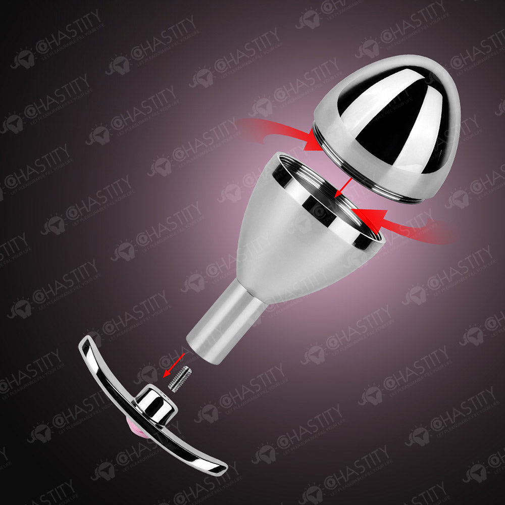 Waterproof Hollow Storage Butt Plug (Chastity Key Storage)