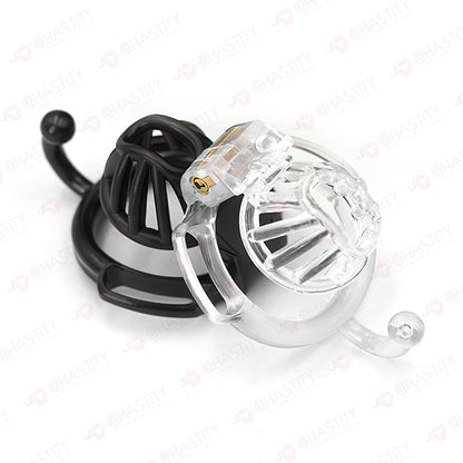 Wearable Ring With Hook Narrow Chastity Cage