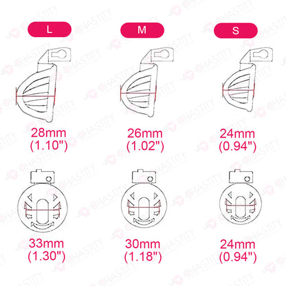 Wearable Ring With Hook Narrow Chastity Cage