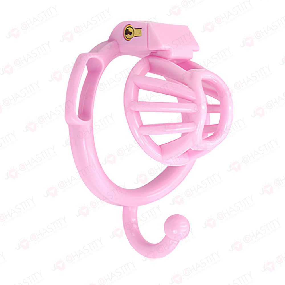 Wearable Ring With Hook Narrow Chastity Cage