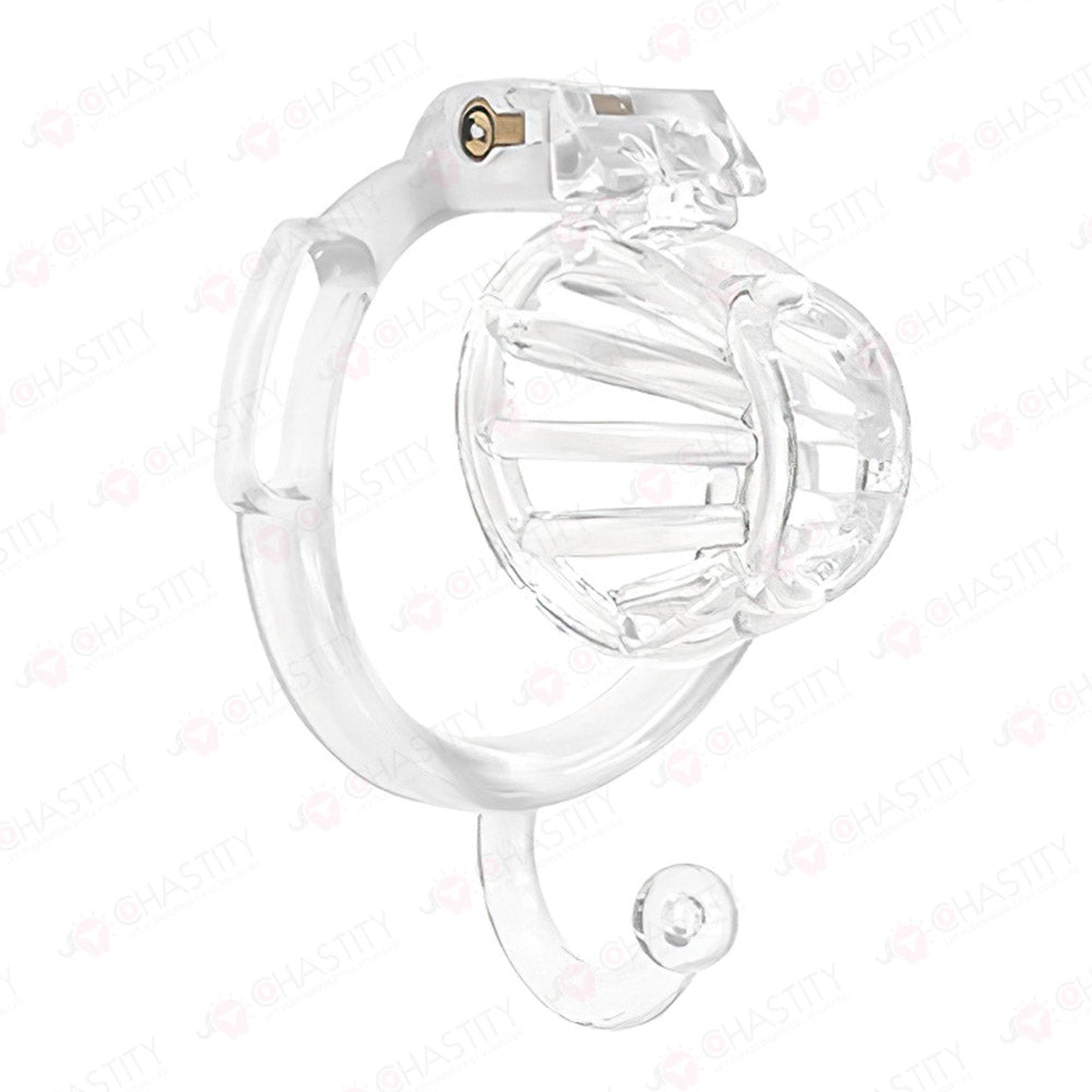 Wearable Ring With Hook Narrow Chastity Cage