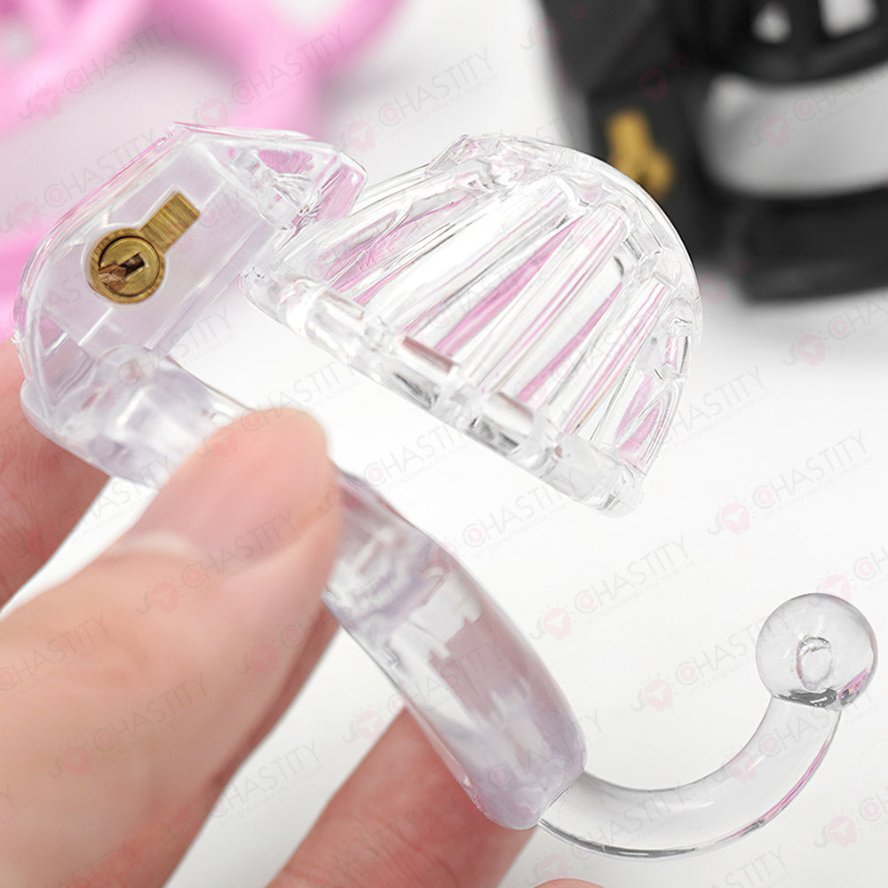 Wearable Ring With Hook Narrow Chastity Cage