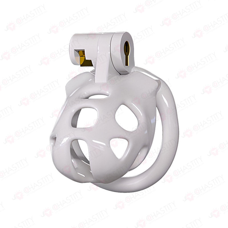 White Chastity Cage