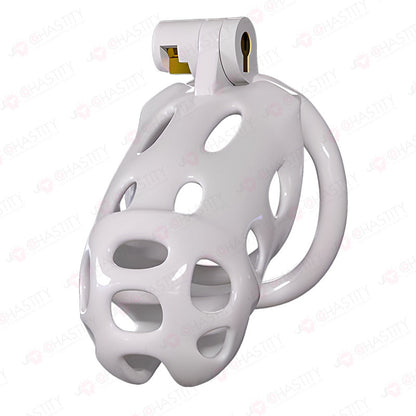 White Chastity Cage