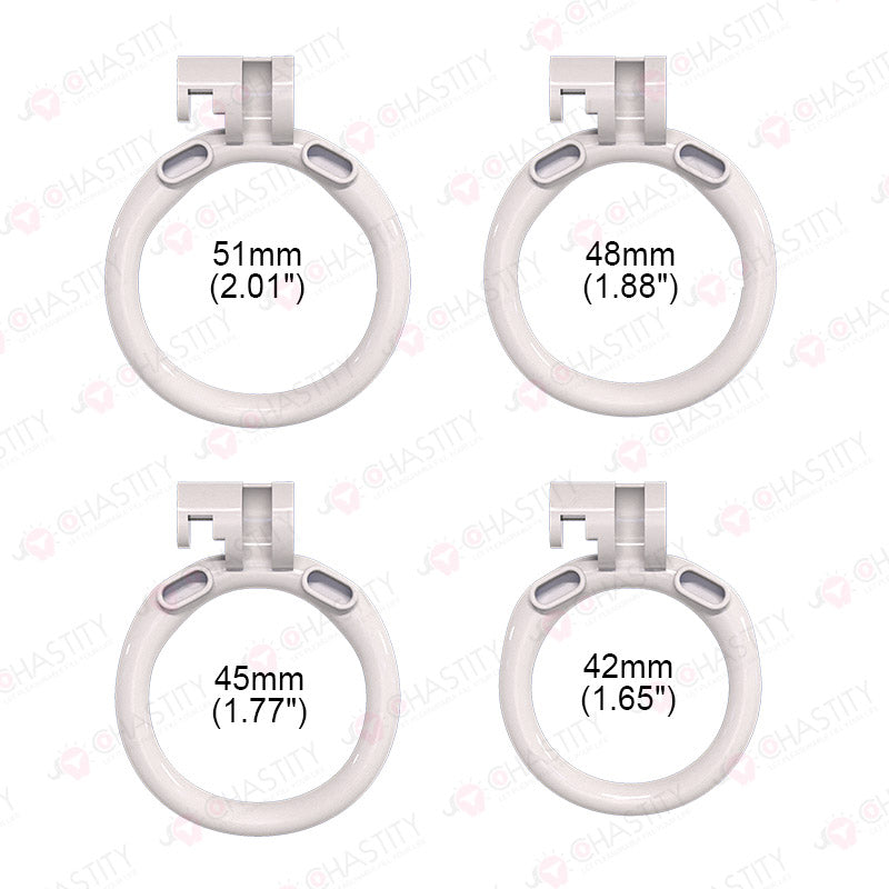 White Chastity Cage