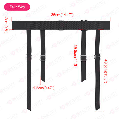 Widened Adjustable Elastic Strap For Chastity Cage