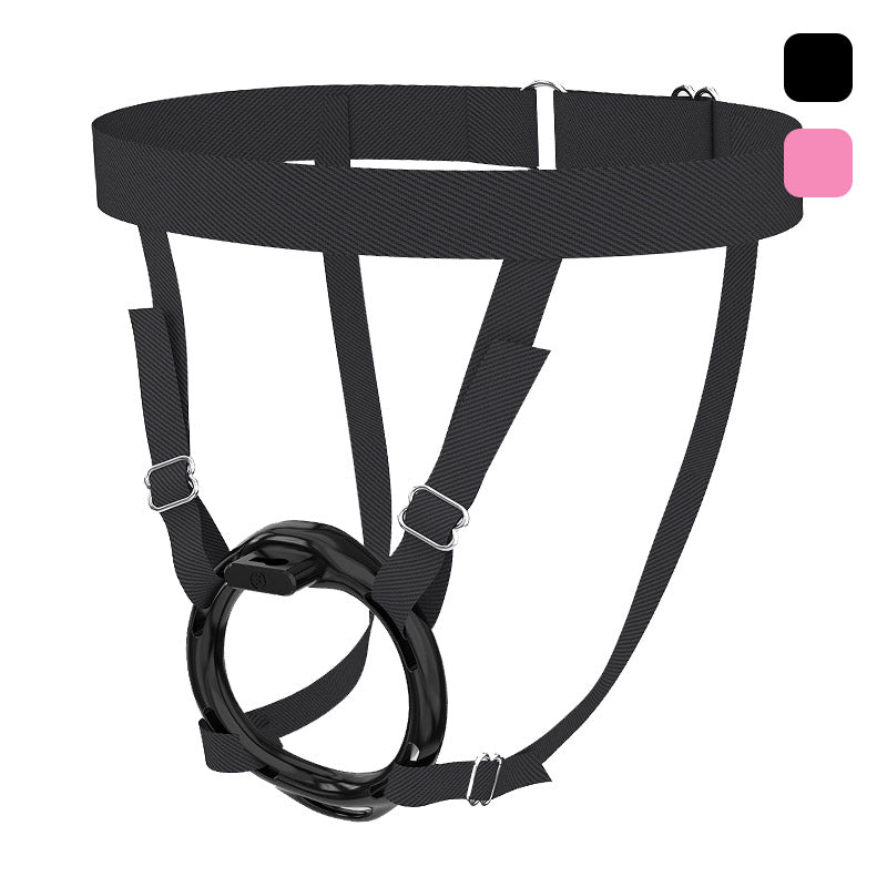 Widened Adjustable Elastic Strap For Chastity Cage
