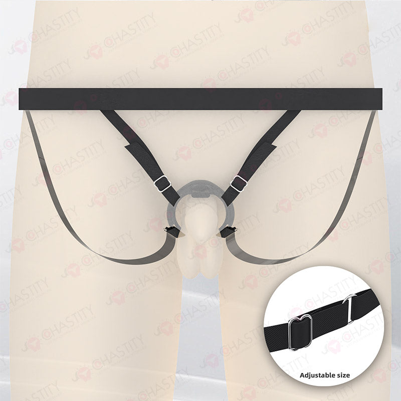 Widened Adjustable Elastic Strap For Chastity Cage