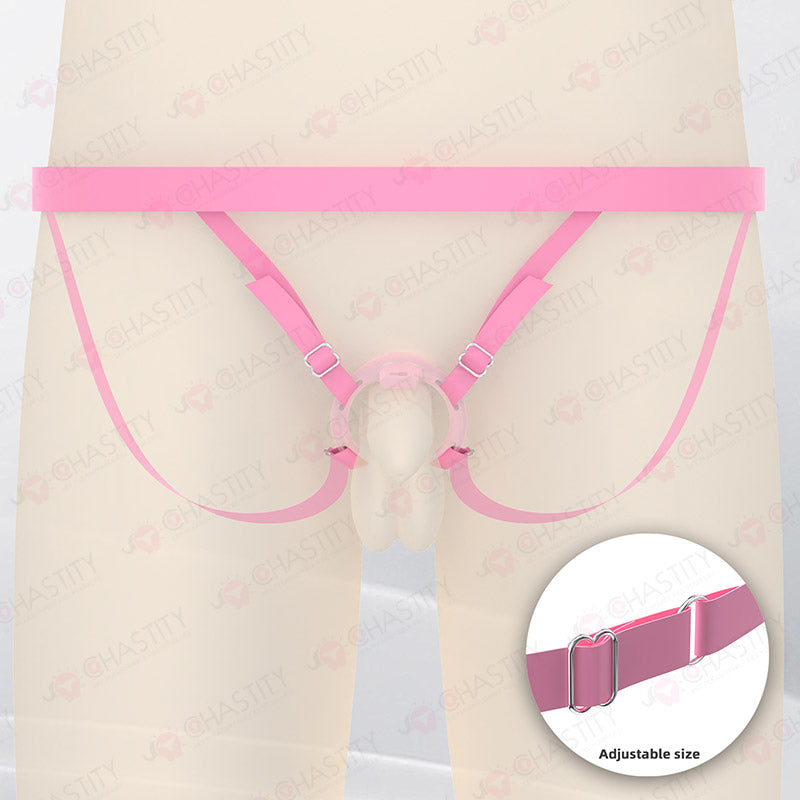 Widened Adjustable Elastic Strap For Chastity Cage