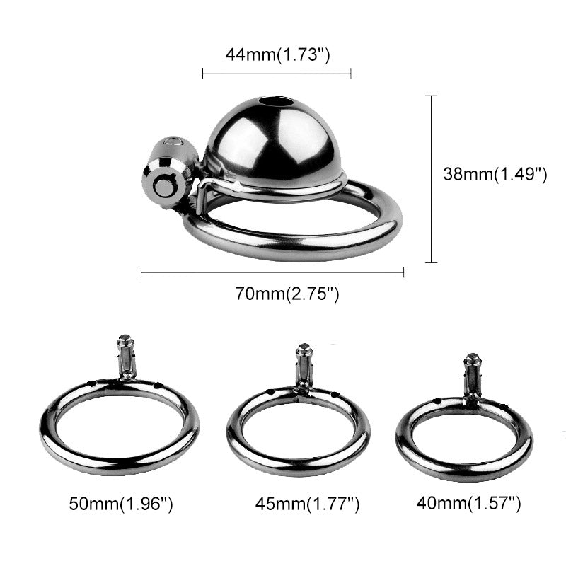 Button Chastity Cage