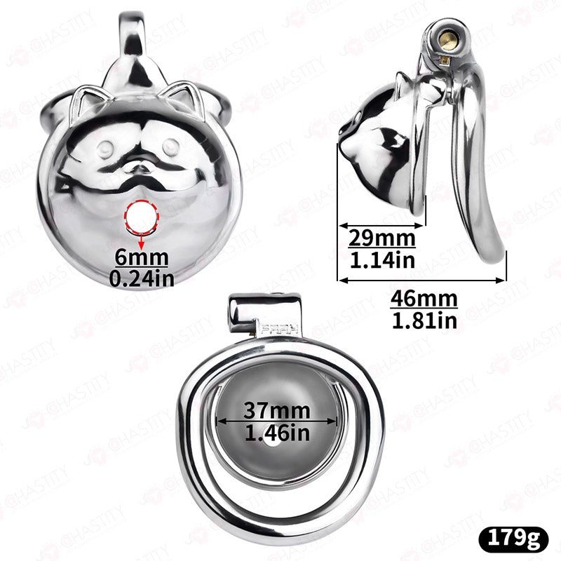 Cat Face Smallest Chastity Cage