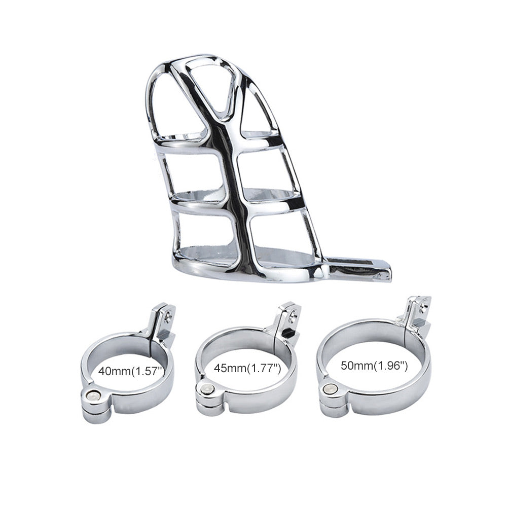 Chastity Cage Lock 3 Rings MChastity Chastity Cage Lock 3 Rings MChastity