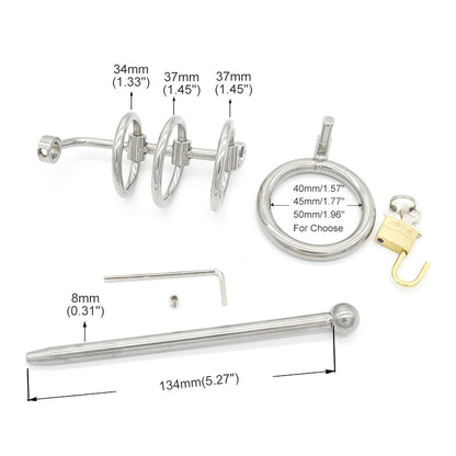 chastity cage with urethra