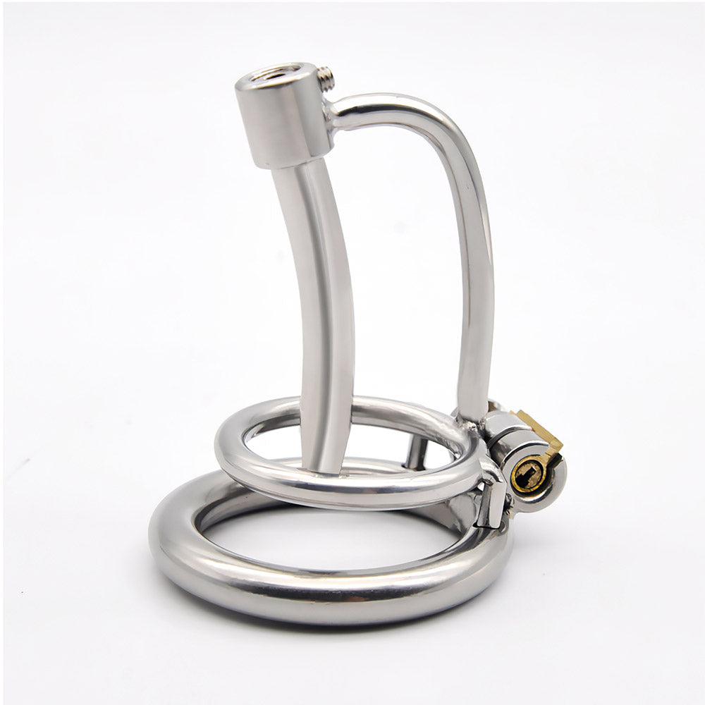 chastity device with urethral tube