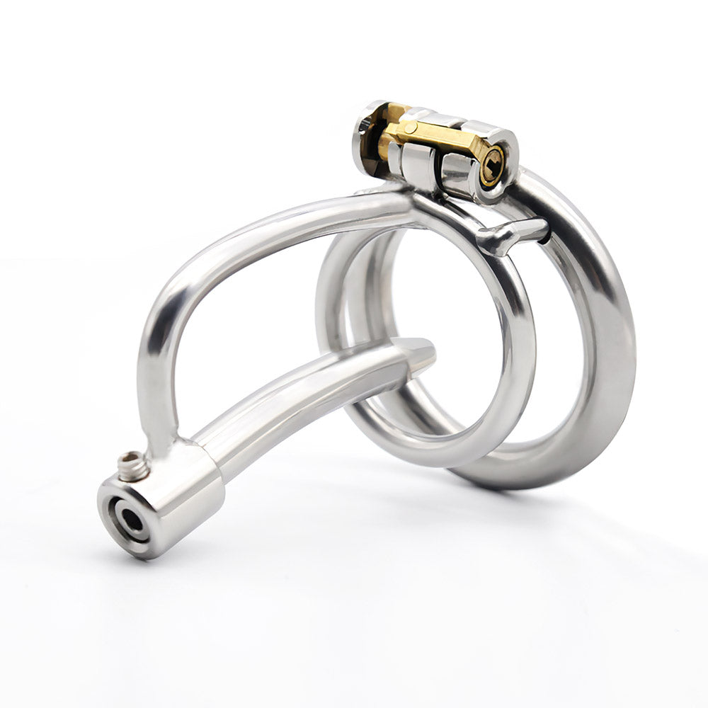 chastity device with urethral tube