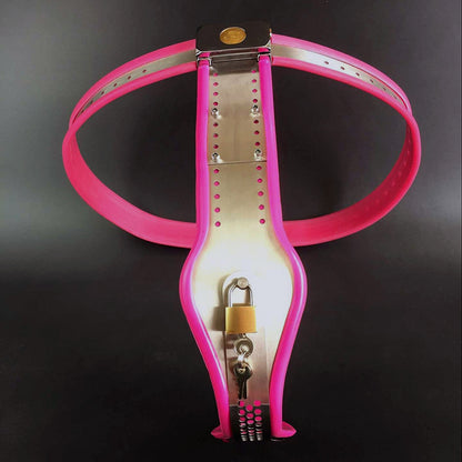 chastity belt double plug