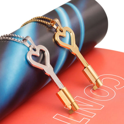 Heart Shaped Chastity Cage Cylinder Lock With Chain