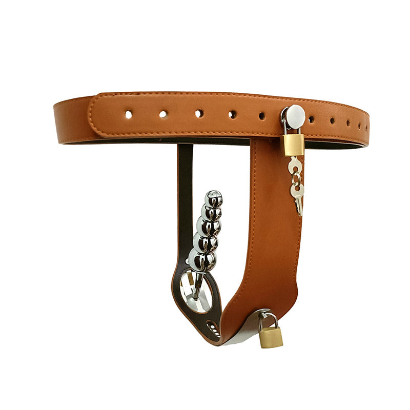 Leather Female Lockable Chastity Belt​